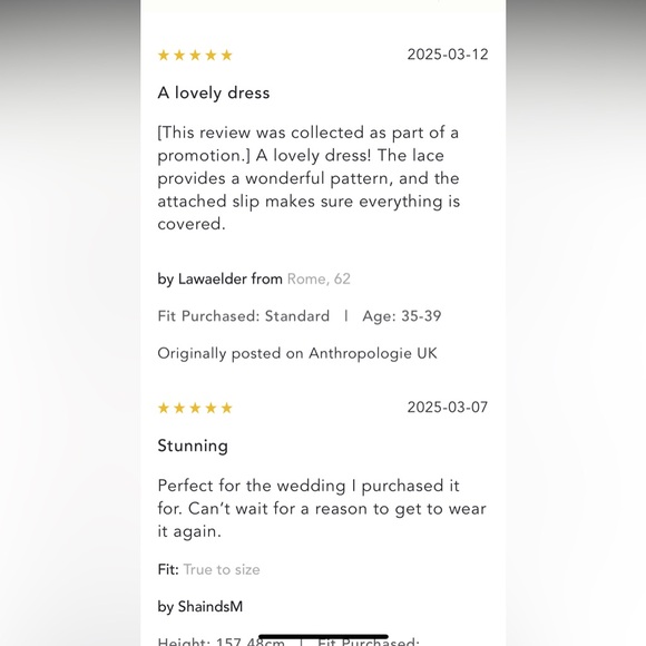 Anthropologie NWT Mock-Neck Fitted Lace Dress size S. - Picture 12 of 16